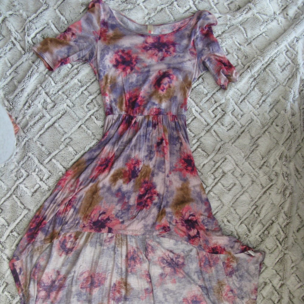 Alice Moon Floral Hi - low Dress